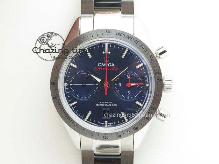 0401 De Ville Hour Vision Co-Axial 41mm SS V6F Best Edition Black Dial On SS Bracelet A BestValue 8277